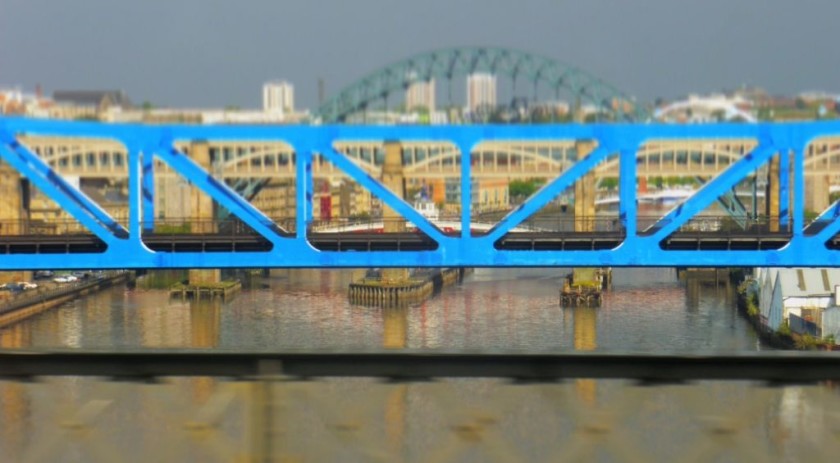 Crossing the River Tyne at journey's end