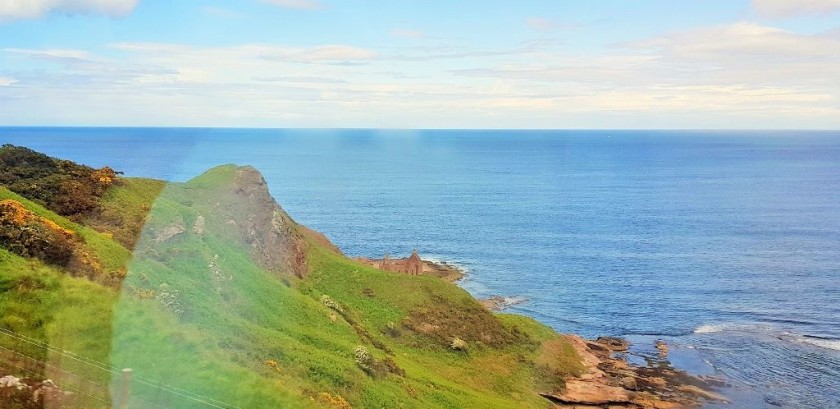 An attempt to capture the ride across the clifftops north of Berwick