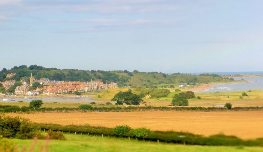 Passing the village of Alnmouth