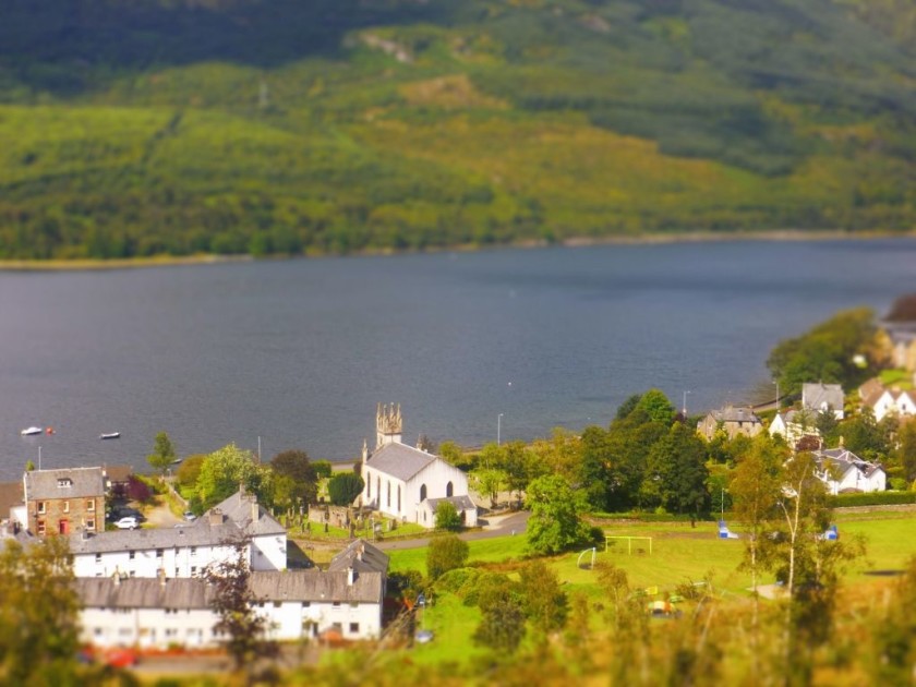 Passing by the village of Arrochar