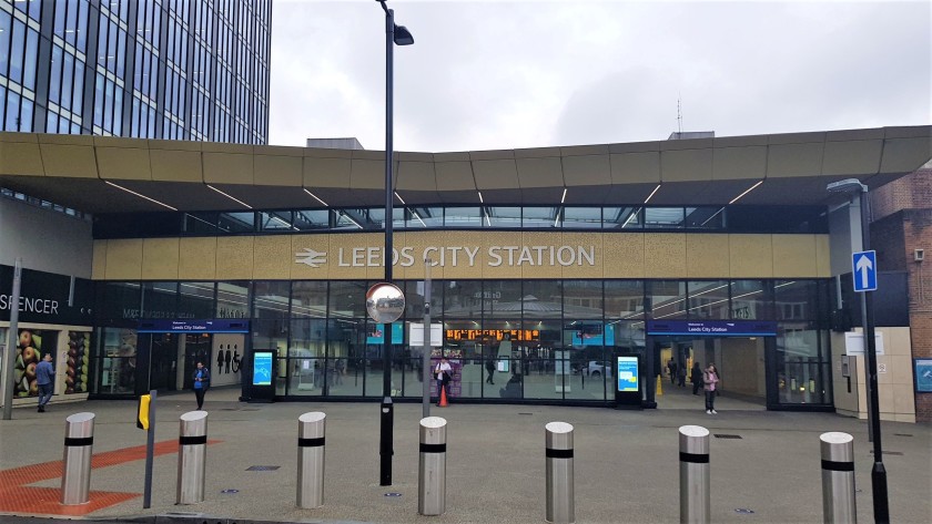 The new main entrance to the station which houses an expanded concourse