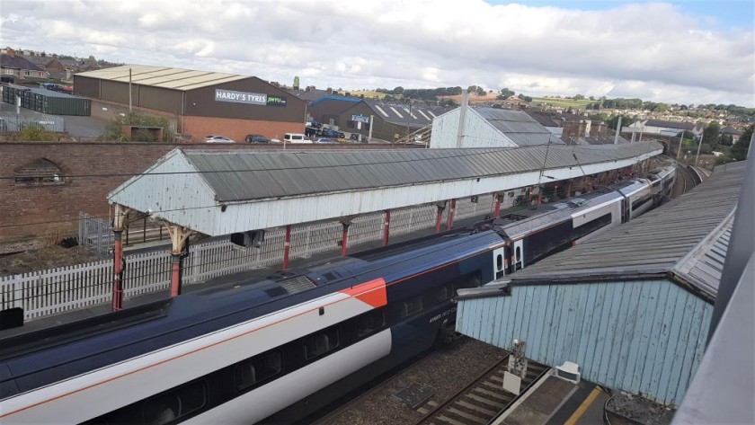 A train with the full exterior Avanti branding has arrived in Penrith 