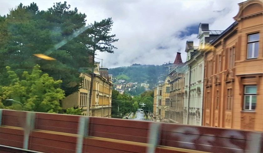 The railway passes through Innsbruck city centre