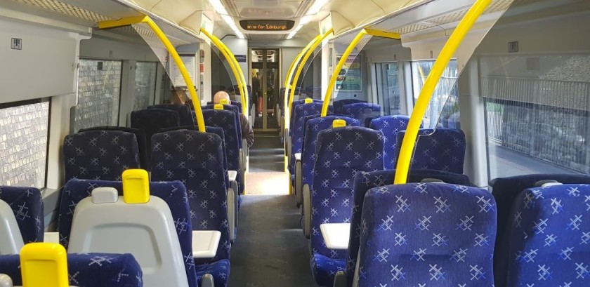 Standard Class interior on a  Scotrail Turbostar