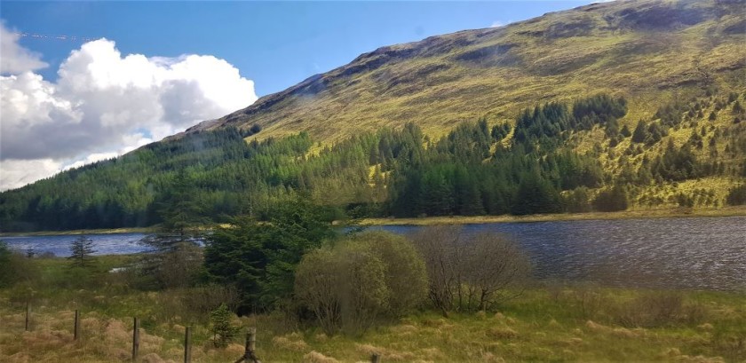 Passing by the River Lochy between Tyndrum and Dalmally