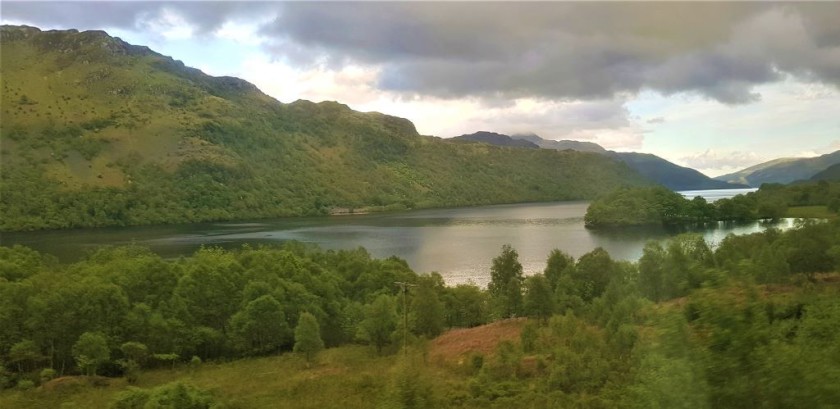 There are views over Loch Lomond until Ardlui station