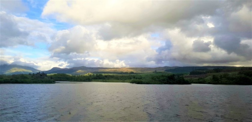 The train will spend more than 10 mins travelling by the banks of Loch Awe
