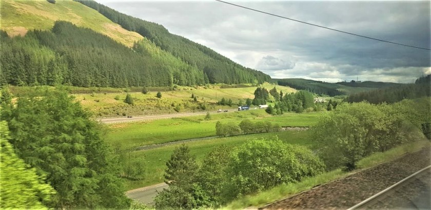 Crossing Beattock on the West Coast main line