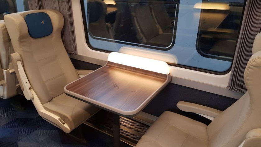 Note that some First Class seats offer individual comfort