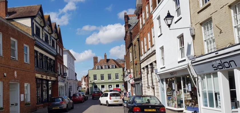 The charming town centre in Sandwich