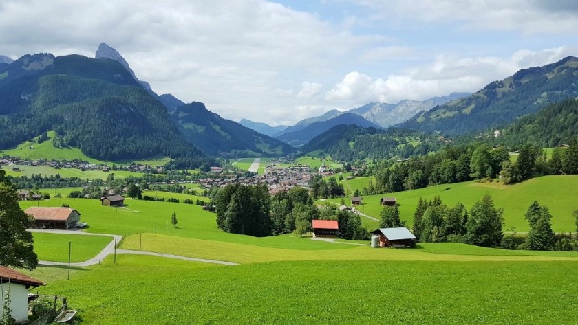 Looking down the valley near Gstaad