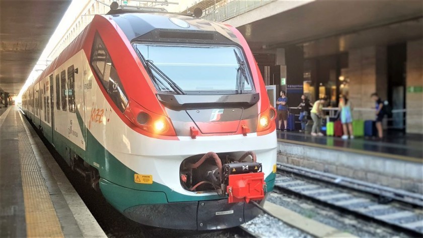 Taking the Leonardo Express to and from the main airport in Rome