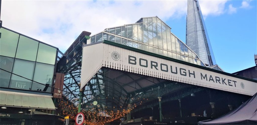 to Borough Market and The Shard by train
