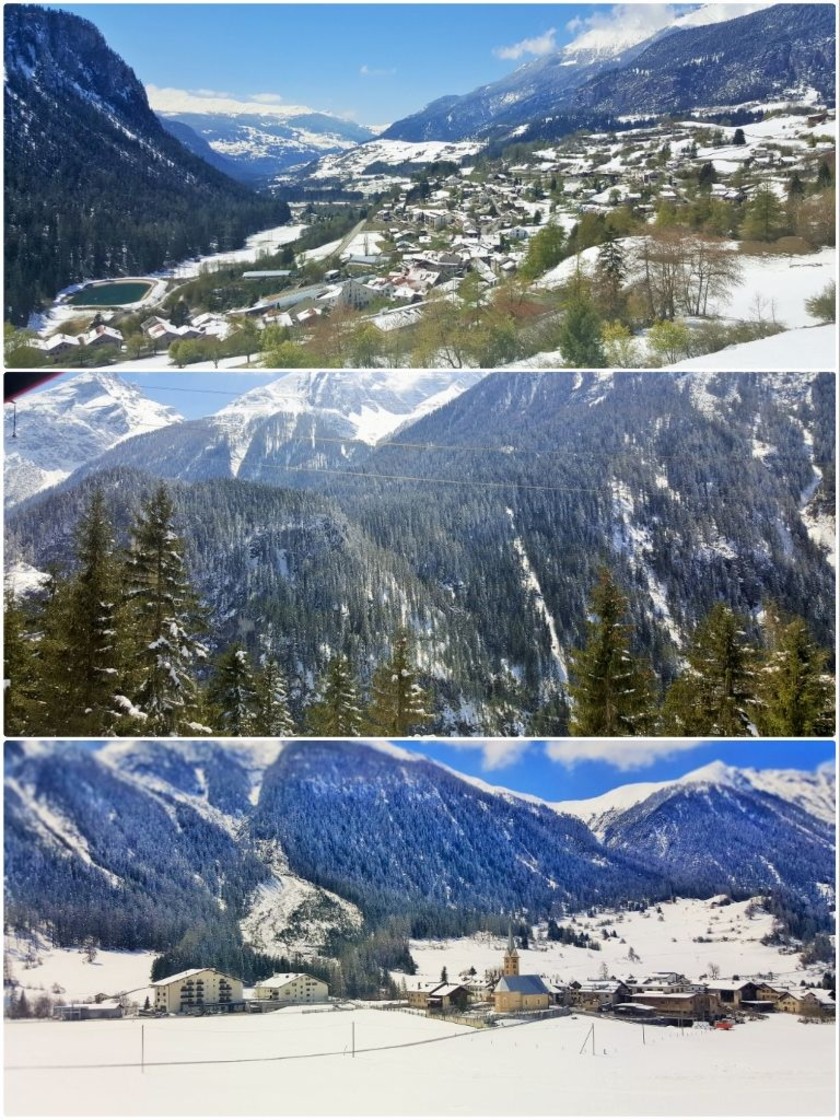 Highlights of the Albula Railway journey between Samedan and Chur