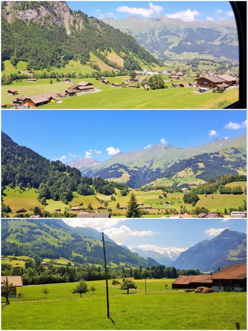 The lovely journey between Fruitigen and the older Lotschberg Tunnel