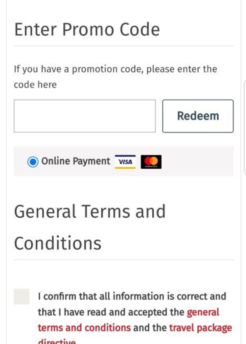 How to use the ShowMeTheJourney promo code when booking a Swiss Travel Centre holiday on a mobile phone