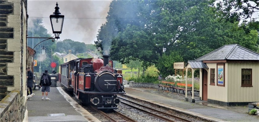 Making a connection at beautiful Minffordd station