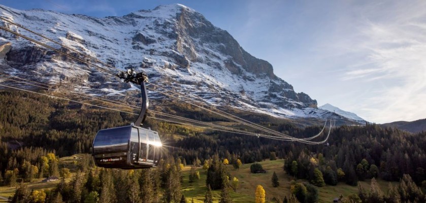 Ride the Eiger Express cable car
