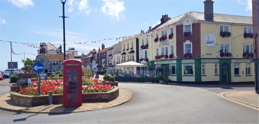 The area in front of the pier is a popular part of town