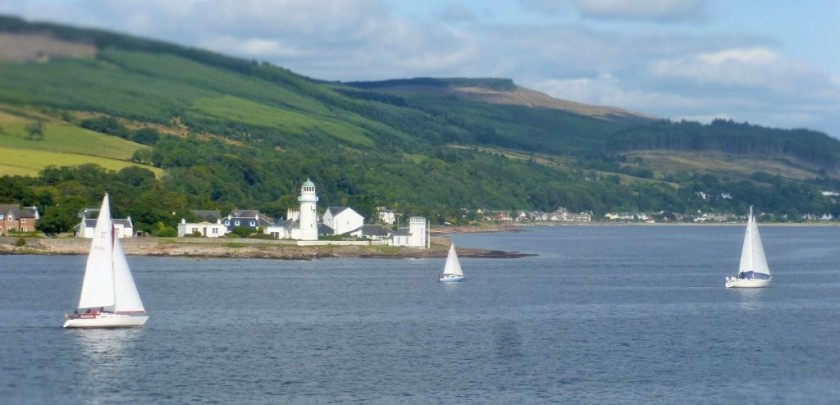 to the isle of Bute from Edinburgh by train