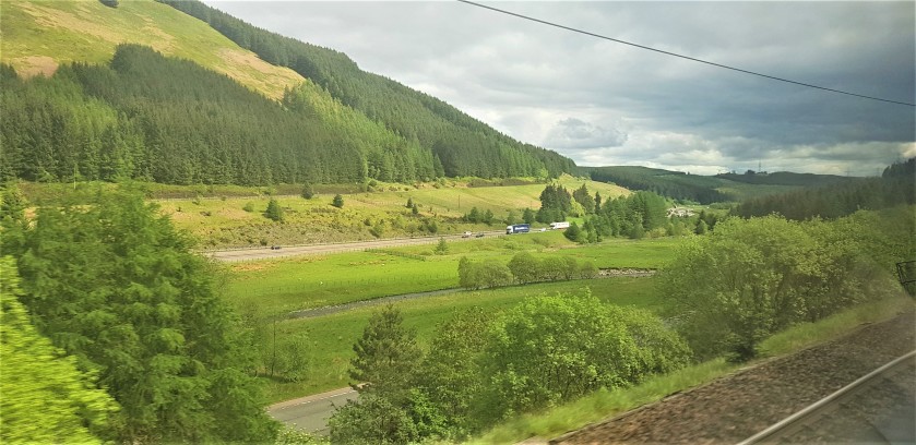 Travelling over Beattock summit north of Carlisle