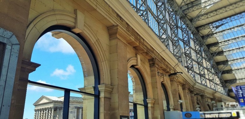 The tantilising view from the concourse towards St Georges Hall