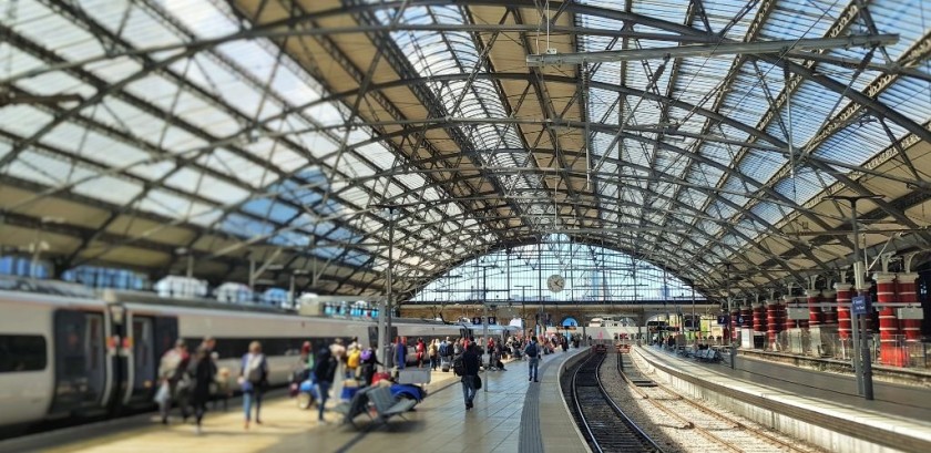 The Virgin Train from London has arrived at platform 9