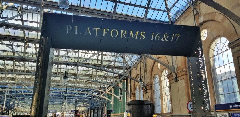 Platforms 16 and 17 and the Argyll Street exit are under the main station building