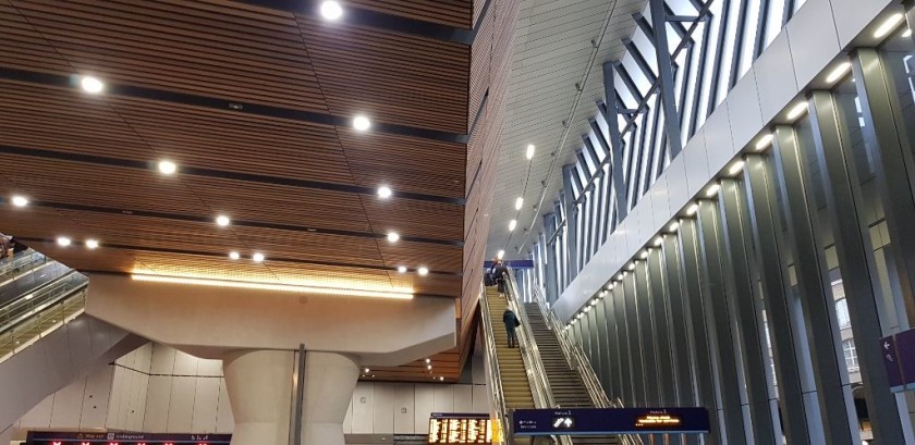 Heading up to platform 1 at the Tooley Street end of the lower level concourse