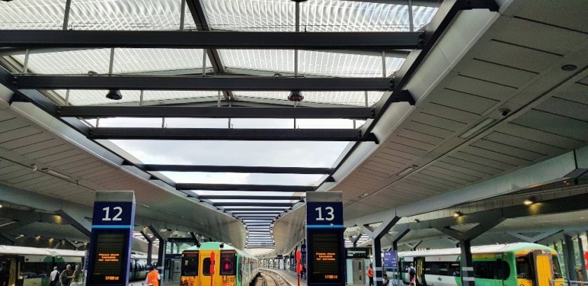 Platforms 10 to 15 are a terminus station