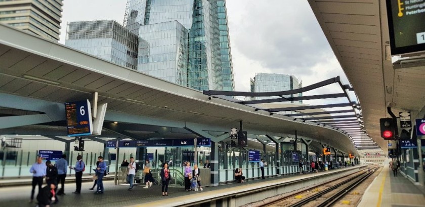 The main concourse is beneath platforms 1 - 9