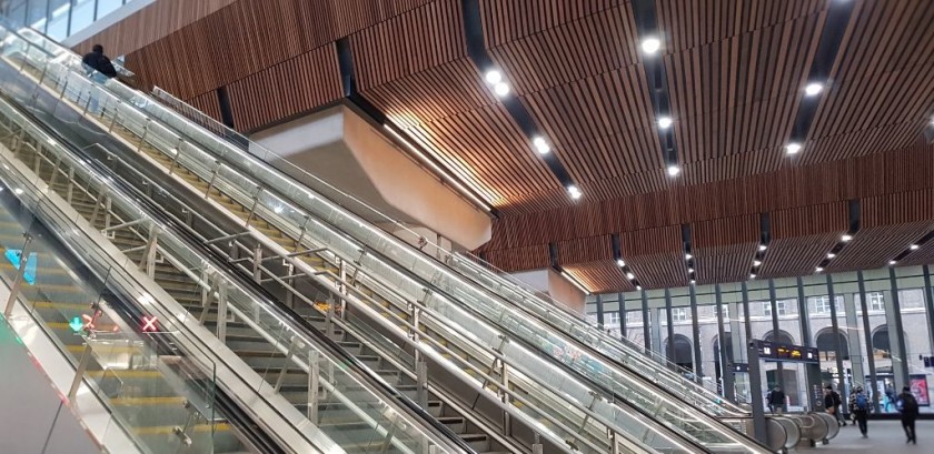 The other sets of escalators on the main concourse