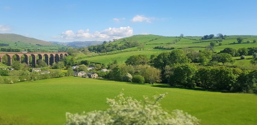 Low Gill Viaduct is on the left just before the Lune Gorge