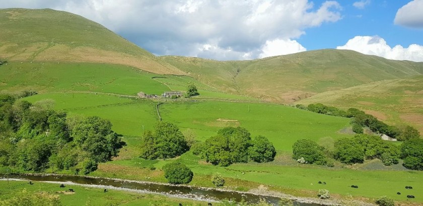 The best views of the Lune Gorge are on the right