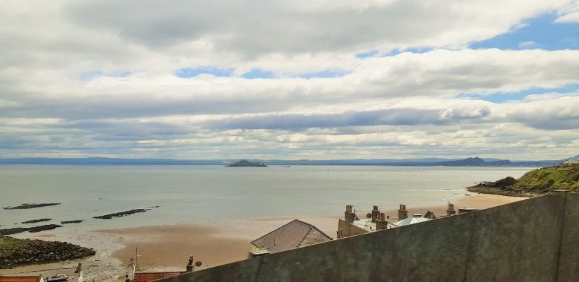 A typical view as the train travels along the East Fife coast