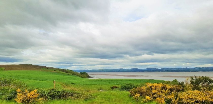 The River Tay coming into view when looking west