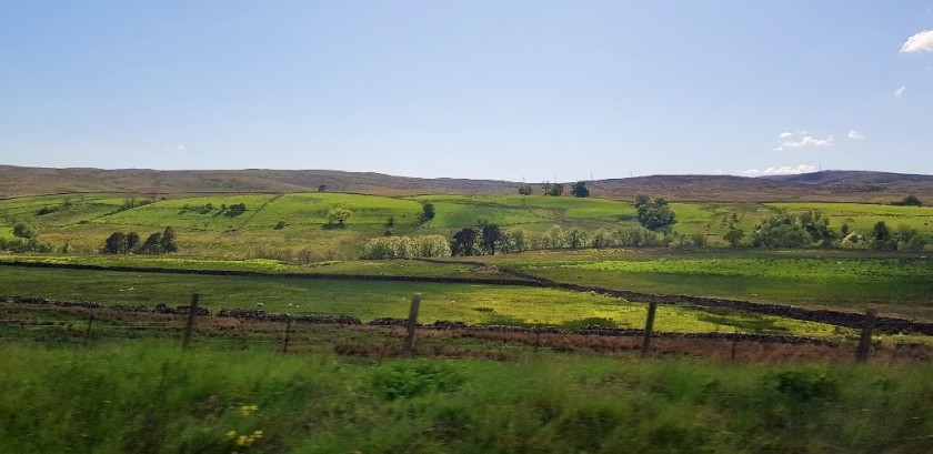 Looking from the right towards the Lake District in the distance