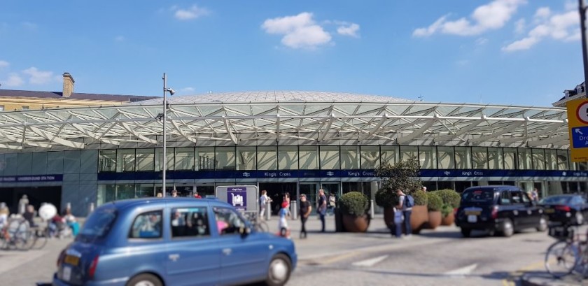 This entrance to King's Cross is across the street from the 'Market' area in St Pancras