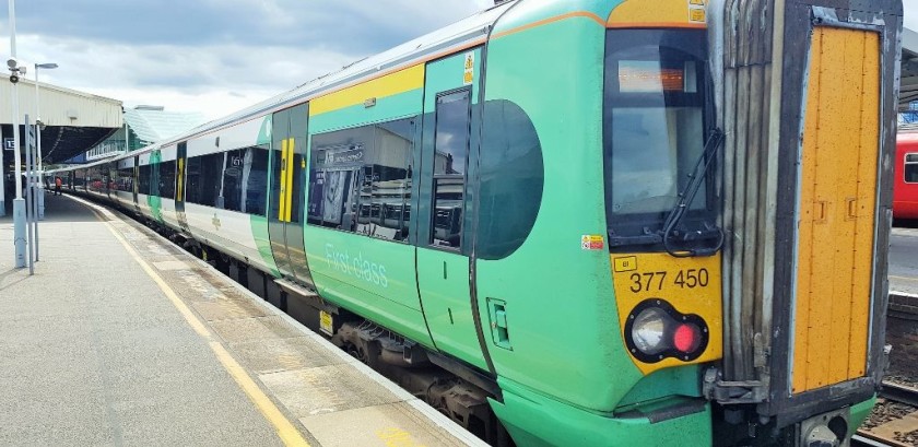 The trains used between London and destinations on the South Coast