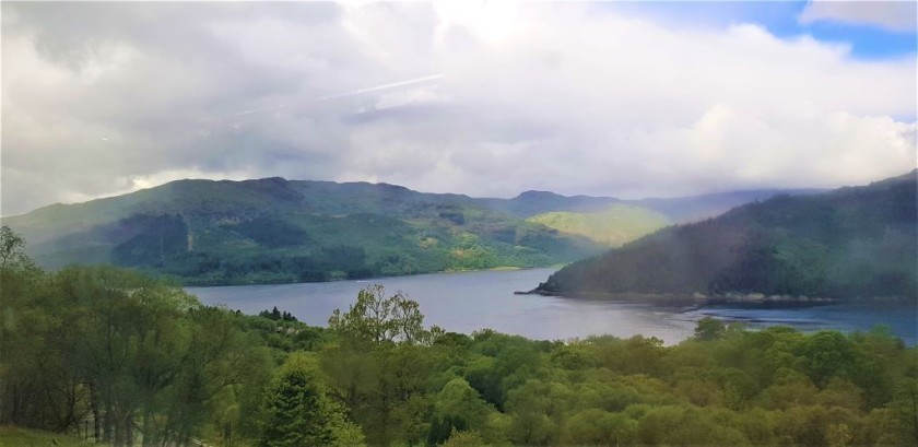 After Garelochead looking down on the left where Loch Goil meets Loch Long