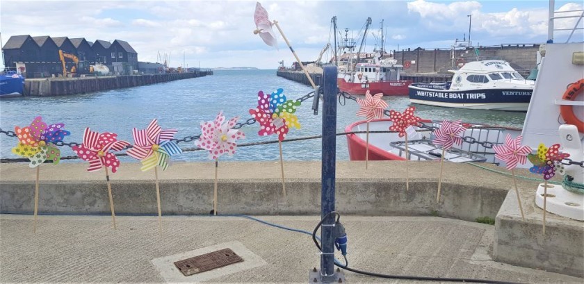 Windmills for sale in the harbour craft market