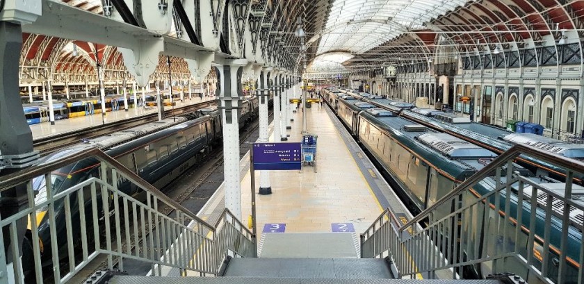 The staircases in Paddington station