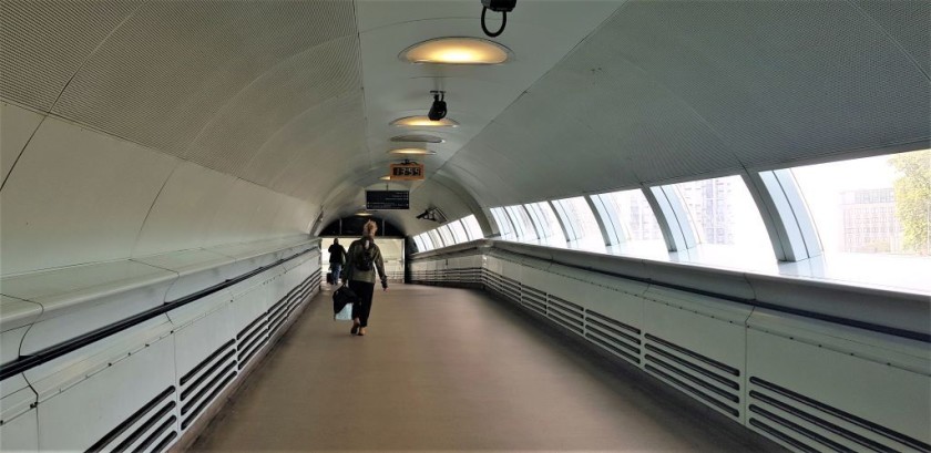 the footbridge from Waterloo East to Waterloo station