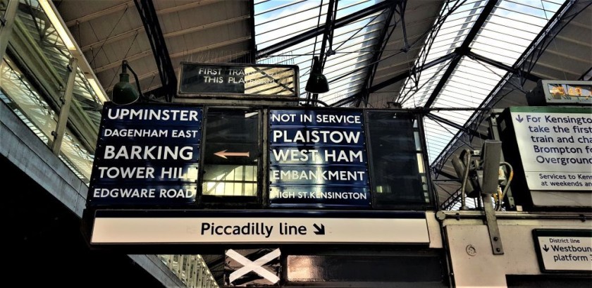 At Earls Court station the trains to Bayswater will be heading to Edgware Road