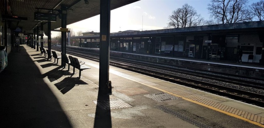 Step out from the ticket gates on to platform 3, used by trains to Paddington