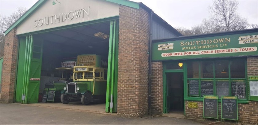 Ride the buses at Amberley Museum