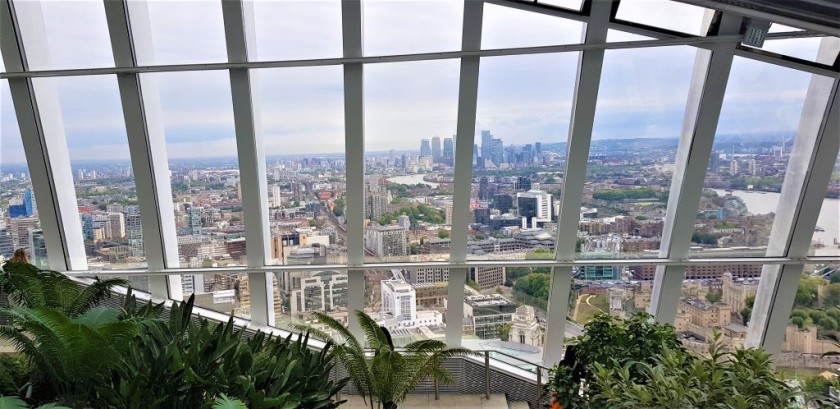 to the Sky Garden by train