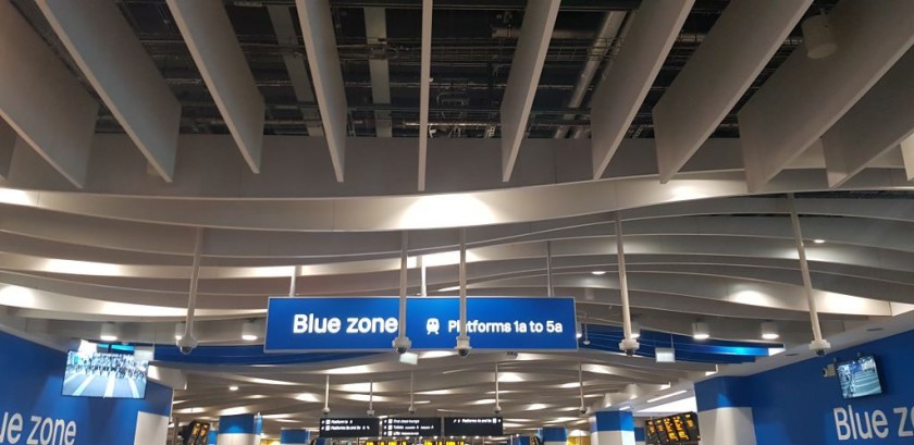 The entrance to the Blue Zone