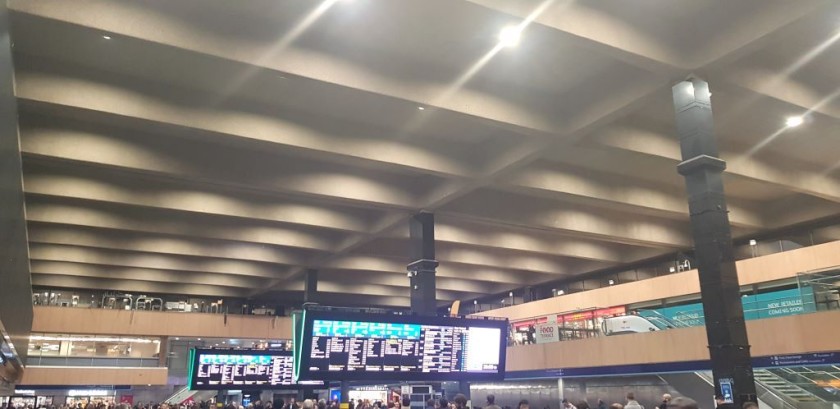 The departure screens are now in the middle of a less cluttered main concourse