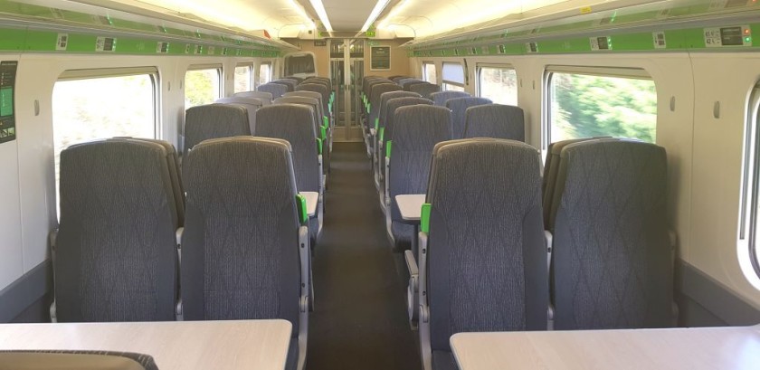Some of the Standard Class seats have tables